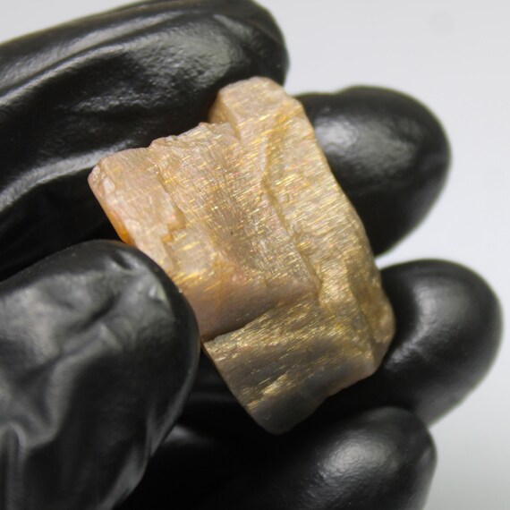 Raw Orange Sunstone Piece: 55.75 Carats, Jewelry Making