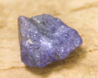 Raw Tanzanite Gemstone: 4.25 CT Natural Rough Crystal, 10x9x6.3 mm