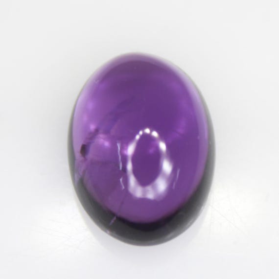 Natural Purple Amethyst Cabochon Piece In Oval Shape 7.00 Carats 14x10x7 mm Size