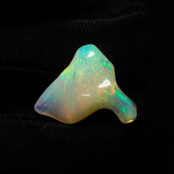 Ethiopian Opal Tumble, Natural White Opal Tumble 7.35 Carats, 20x16x7 MM Polished Opal, Loose Gemstones, Gift For Her October Birthstone