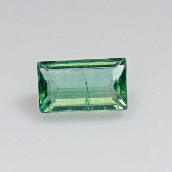 Green Fluorite Faceted Cushion Shape, Natural Fluorite, Loose Gemstone ,14x8x5 MM, Weight - 6.00 Carats , Making For Jewelry, Pendent, Ring.