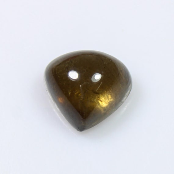 Yellow Tourmaline Cabochon, Heart Shape Tourmaline, Yellow Tourmaline, Loose Gemstone, Making For Jewelry, 11X11X7 MM, 7.10 Cts