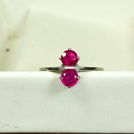 Pink Ruby Ring 925 Sterling Silver Ring, All Size Available