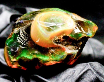 Ethiopian Opal Specimen: Multi-Fire Raw Crystal, 100.85 Carats