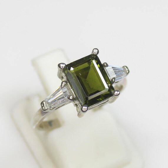 Natural Green Tourmaline Ring, Amazing .925 Sterling Silver Ring ,Beautiful Ring ,Silver Ring,Tourmaline Ring, All U.S  Ring Sizes Available