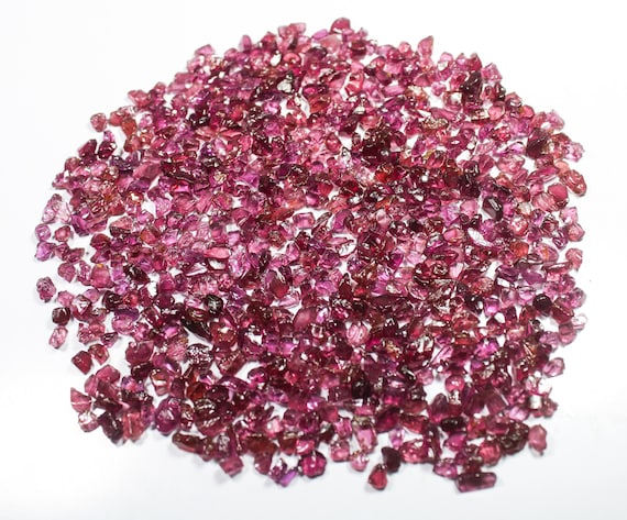 AAA+ Quality Pink Garnet Raw, Natural Rhodolite Rough, Garnet Crystal, Genuine Garnet Gemstone, Size 3mm -7mm.