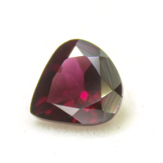 Faceted Pink Rhodolite Garnet Heart: 2.00 Carat Gemstone