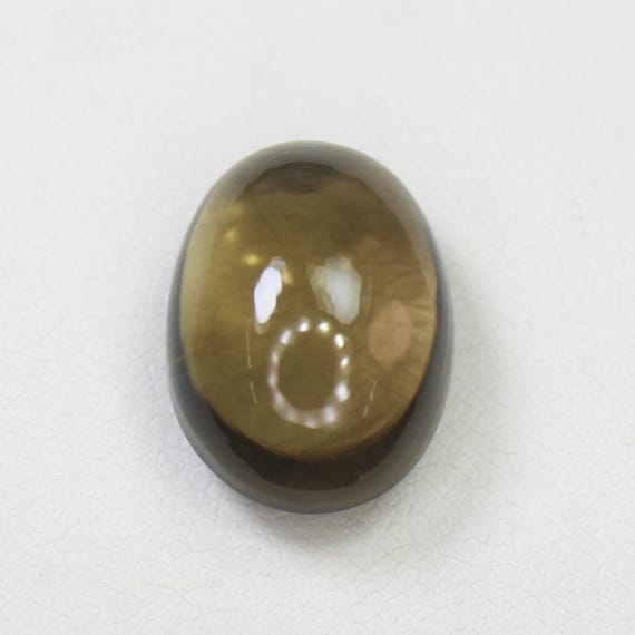 Natural Smoky Quartz Cabochon In Oval Shape For Jewellery Making 15x11x8 mm, 9.30 Carat