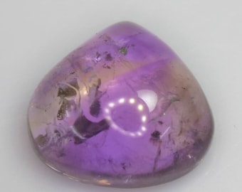 Natural Ametrine Cabochon: Violet Purple & Gold Bi-Color Quartz, 18.80 CT