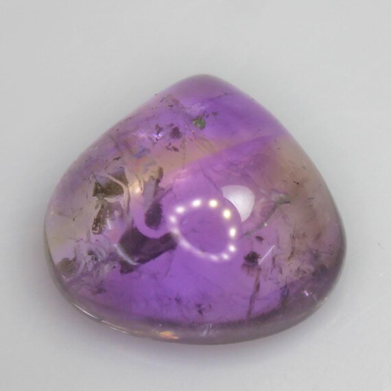 Natural Ametrine Cabochon: Violet Purple & Gold Bi-Color Quartz, 18.80 CT