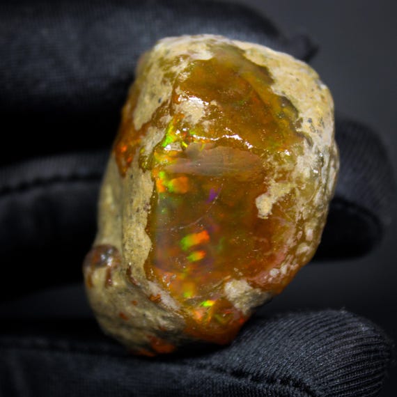 138.00 Cts Natural Ethiopian Opal Crystal, Raw Ethiopian Opal Stone, Specimen Opal Rough ,Ethiopian Opal Raw, Raw Rainbow Opal Crystal,
