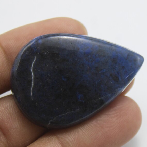 Dumortierite Cabochon Loose Gemstone For Jewelry Making 57.10 Carat 40x28x6 mm Size