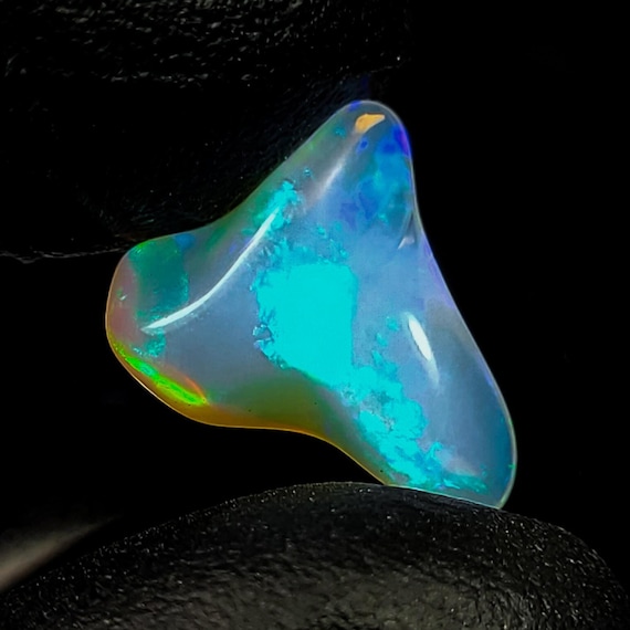 Natural Fire Opal Tumble, White Ethiopian Opal Tumble, 3.00 Carats, 15x10x5 MM Polished Opal, Loose Gemstones, October Birthstone