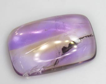 Natural Ametrine Cabochon: Violet Purple & Gold Bi-Color Quartz, 24.60 CT