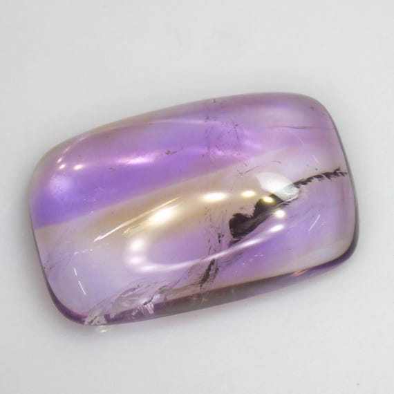 Natural Ametrine Cabochon: Violet Purple & Gold Bi-Color Quartz, 24.60 CT