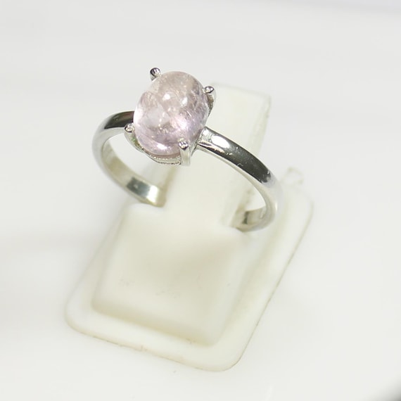 Natural Pink Morganite Ring, Amazing .925 Sterling Silver Ring , Beautiful Ring ,Silver Ring, Morganite Ring, All U.S  Ring Sizes Available