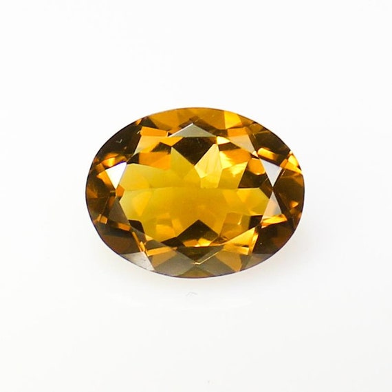 Natural Faceted Honey Quartz In Oval Shape Yellow Honey Quartz 13X10x7 MM 5.25 Carats Quartz Gemstone For Making Jewelry Ring ,Pendent