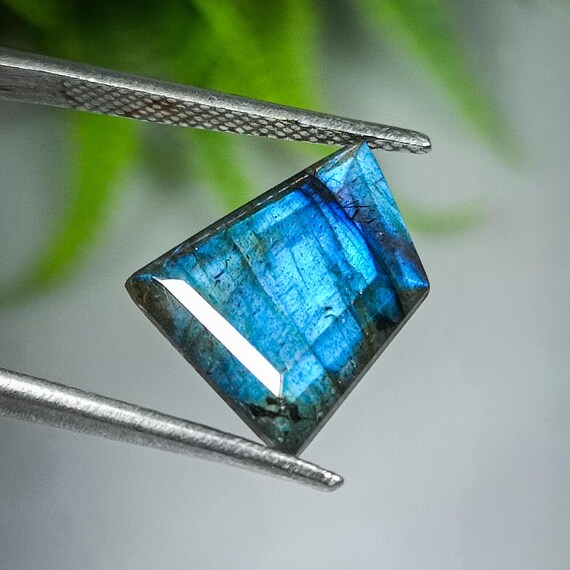Faceted Labradorite Gemstone: Fancy Shape Loose Stone (13x11x6mm)