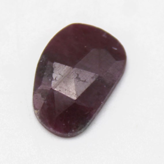 Natural Ruby Rose Cut Gemstone: Loose Red Ruby For Jewelry