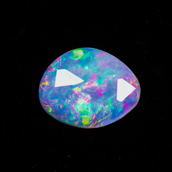 Rose Cut Opal Gemstone: 2.45 Carat Multi Fire Ethiopian Opal