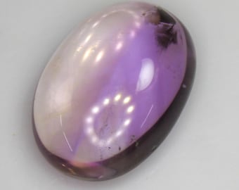 Natural Ametrine Cabochon: Violet Purple & Gold Bi-Color Quartz, 23.50 CT