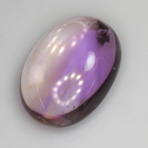 Natural Ametrine Cabochon: Violet Purple & Gold Bi-Color Quartz, 23.50 CT