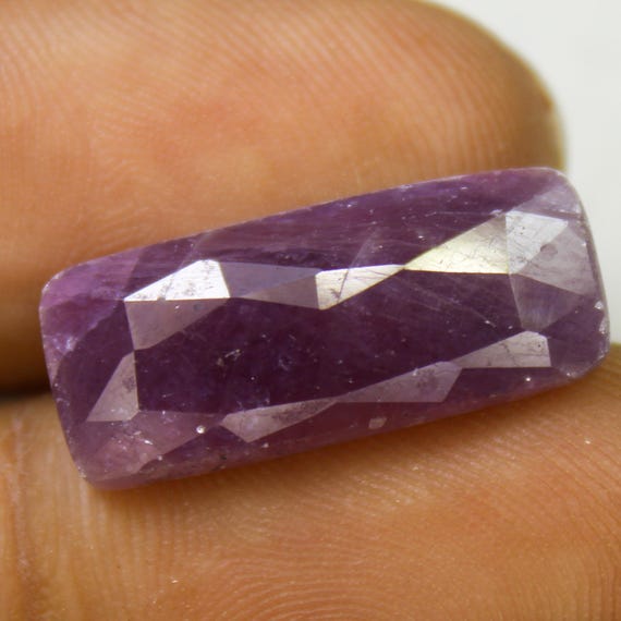 Natural Ruby Rose Cut Gemstone: 20x8x3 mm Pink Jewelry Making Stone