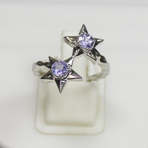 Natural Blue Tanzanite Ring, Amazing .925 Sterling Silver Ring , Beautiful Ring ,Silver Ring, Tanzanite Ring, All U.S  Ring Sizes Available