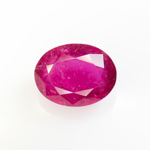 Oval Pink Tourmaline Gemstone: Natural Ruby Lite, 11.15 CTS