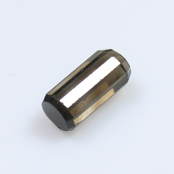 Gray Tourmaline Tubelight Gemstone: Natural Jewelry Making Stone, 5.65 CTS