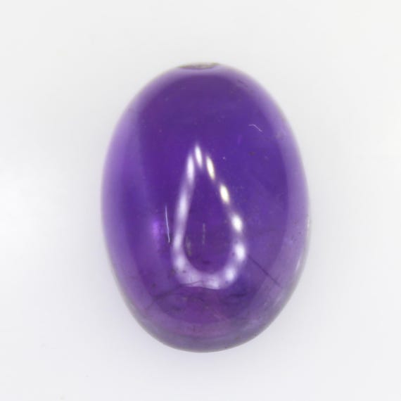 Natural Purple Amethyst Cabochon Piece In Oval Shape 6.80 Carats 14x10x6 mm Size