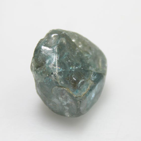 Raw Blue Zircon Piece: Natural Rough Gemstone, 24.60 Carats