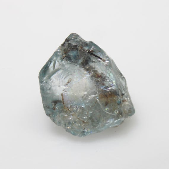 Raw Blue Zircon Piece: Natural Rough Gemstone, 12.45 Carats