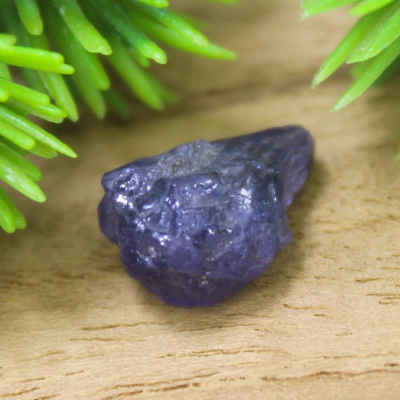 Raw Tanzanite Gemstone: Natural Rough Crystal, 5.75 CT, 13x10x6.5 MM