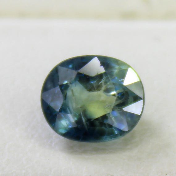 Natural Faceted Multi Sapphire Piece In Oval Shape 1.10 Carats 6.5x5x3 mm Size
