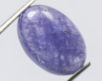 Natural Tanzanite Oval Cabochon: Purplish Blue Gemstone, 9.35 Carat