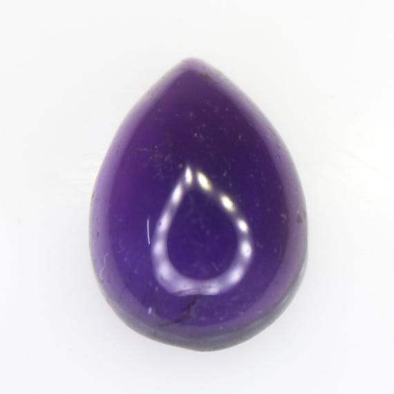 Natural Purple Amethyst Cabochon Piece In Pear Shape 6.00 Carats 14x10x6 mm Size