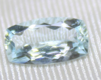 Natural Aquamarine Faceted Cushion Shape For Pendents, Rings, Jewelry Making 1.00 Carats 9x5x3 mm