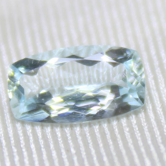 Natural Aquamarine Faceted Cushion Shape For Pendents, Rings, Jewelry Making 1.00 Carats 9x5x3 mm