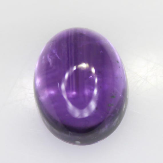 Natural Purple Amethyst Cabochon Piece In Oval Shape 6.25 Carats 12x10x7 mm Size