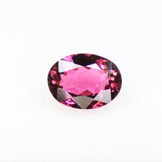Pink Tourmaline Gemstone: Oval Faceted AAA+ (8x6x3 MM, 1.45 CTS)