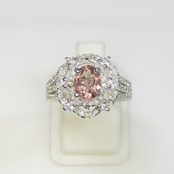Natural Pink Tourmaline Vintage Ring With 925 Sterling Silver Available With All U.S Sizes