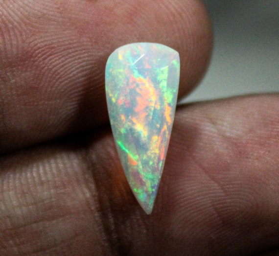 Natural Faceted Ethopian Opal,Amazing Faceted Ethopian Opal 2.35 Ct Piece,Beautiful Fancy Ethopian Opal ,Amazing Quality, 16x7x4 MM