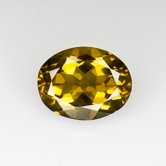 Natural Faceted Honey Quartz In Oval Shape Yellow Honey Quartz 13X10x7 MM 5.20 Carats Quartz Gemstone For Making Jewelry Ring ,Pendent