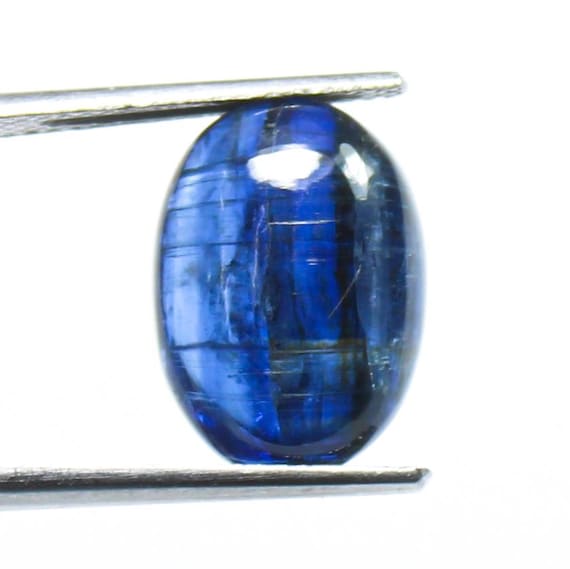 Natural Kyanite Cabochon , Kyanite Cabochon Gemstone, Kyanite Cabochon, AAA Quality-stone for jewelry making, 8.00 Carats, 14x10x5 MM.