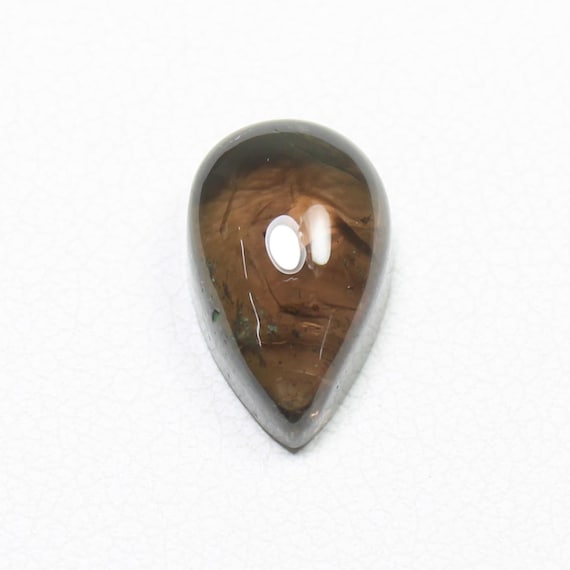 Pear Shape Brown Tourmaline Cabochon: 4.60 Carats, 12x8x5 mm