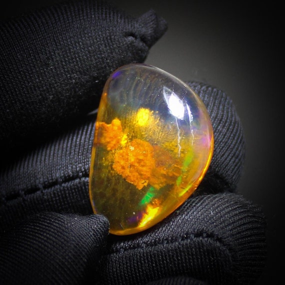 AAA Quality Natural Ethiopian Opal Polished Rough, Raw Ethiopian Opal Loose Gemstone, Specimen Opal Loose, 20.00 carat, Size - 24x17x7 MM