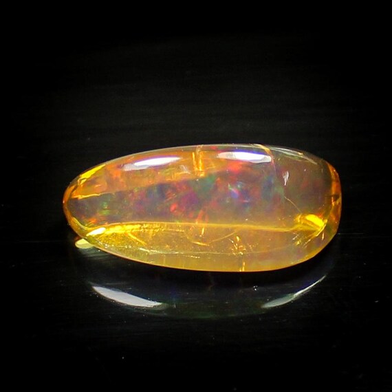 11Cts Natural Ethiopian Opal Polished Rough, Raw Ethiopian Opal Tumble Loose Gemstone, Specimen Opal Loose, Size - 22x10x9 MM