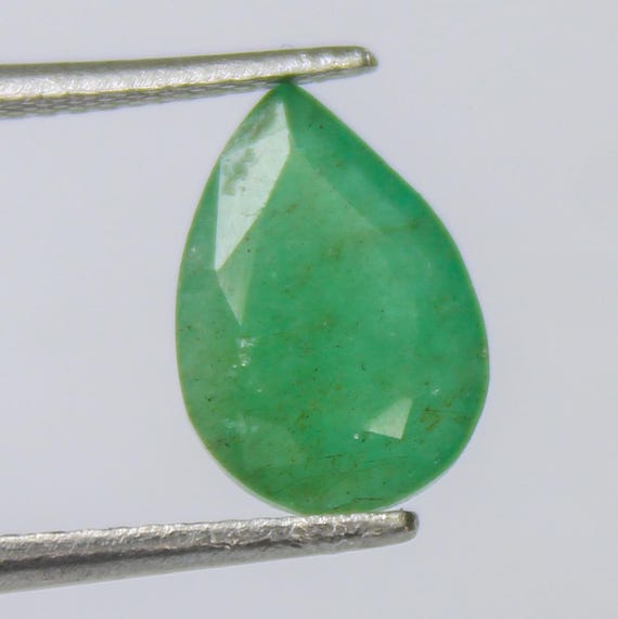 Faceted Pear-Shaped Zambian Emerald: 2.60 ct Certified Gemstone