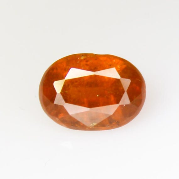 Natural Orange Kyanite 8x6x4 Faceted Gemstone, Oval Shape Kyanite, AAA Quality stone for jewelry making, 1.75 Carats,